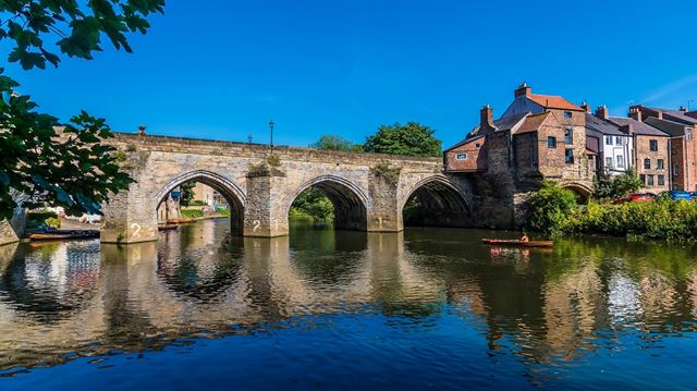 bridge, river, durham